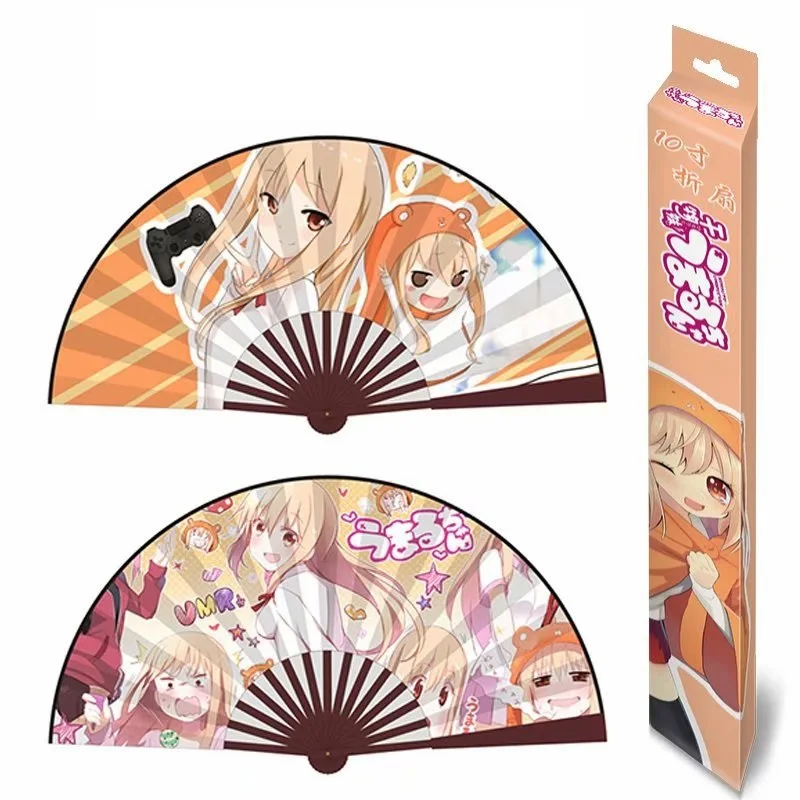 

Унисекс аниме мультфильм Himouto! Складной веер, подарок, аксессуары для косплея