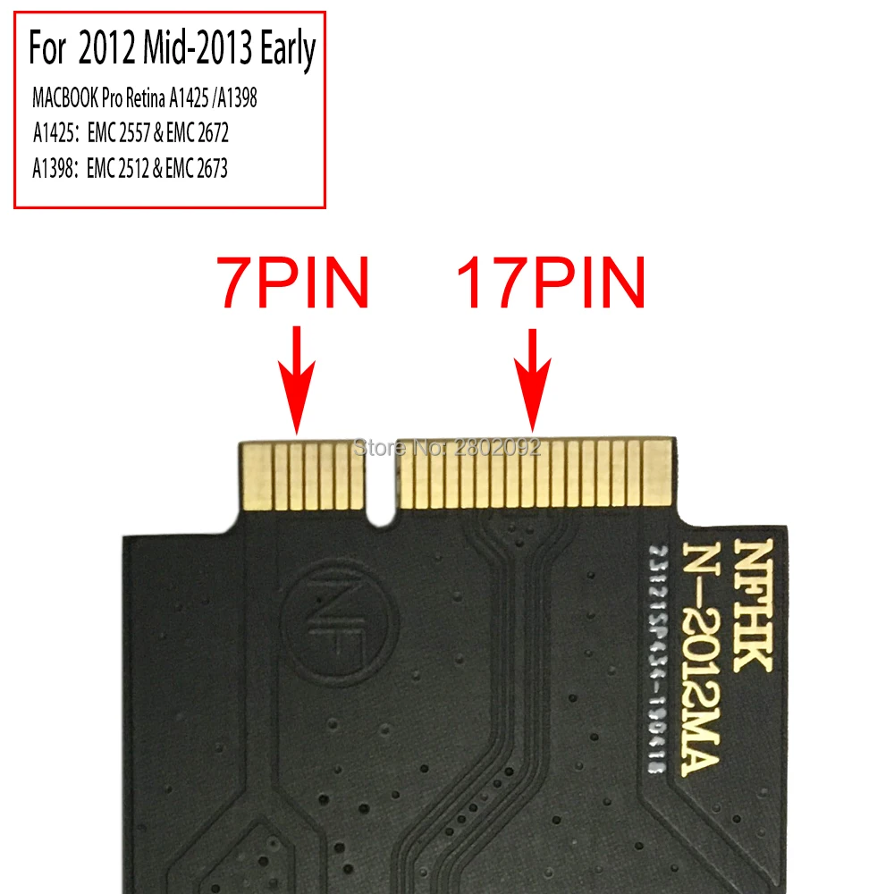 Новый твердотельный накопитель для Macbook Pro Retina 13 дюймов A1425 15 A1398 Blade SSD 128 ГБ 256 512 1 ТБ