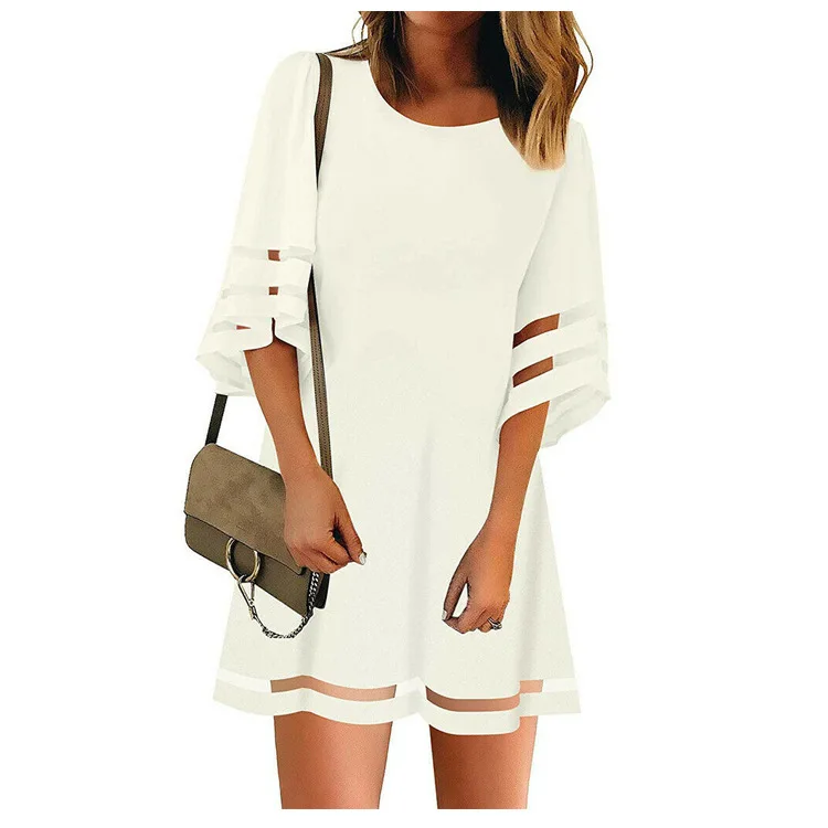 

women dress summer dress short dress Loose Natural