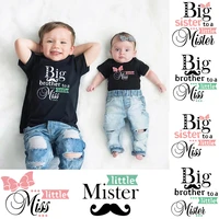 1pc big brother to a little miss matching shirts brother sister sibling t shirt pregnancy announcement trendy friends tees