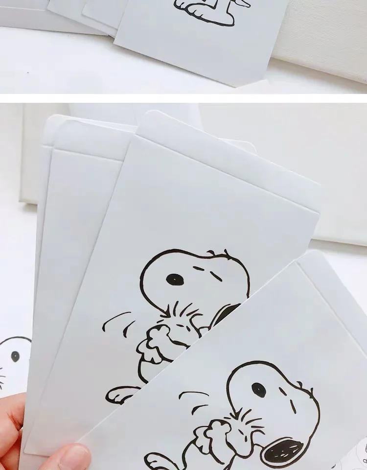 2шт конверт Peanuts Rogue Dog новые крафт-белые однотонные вечерние сумки для сбора карт сумка Битти Пакет подарочный пакет из крафт-бумаги