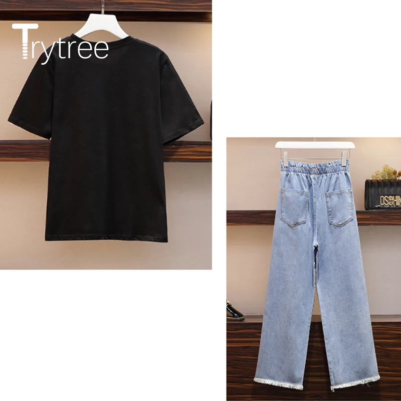 Trytree 2020 летний женский комплект из двух предметов повседневный топ с круглым