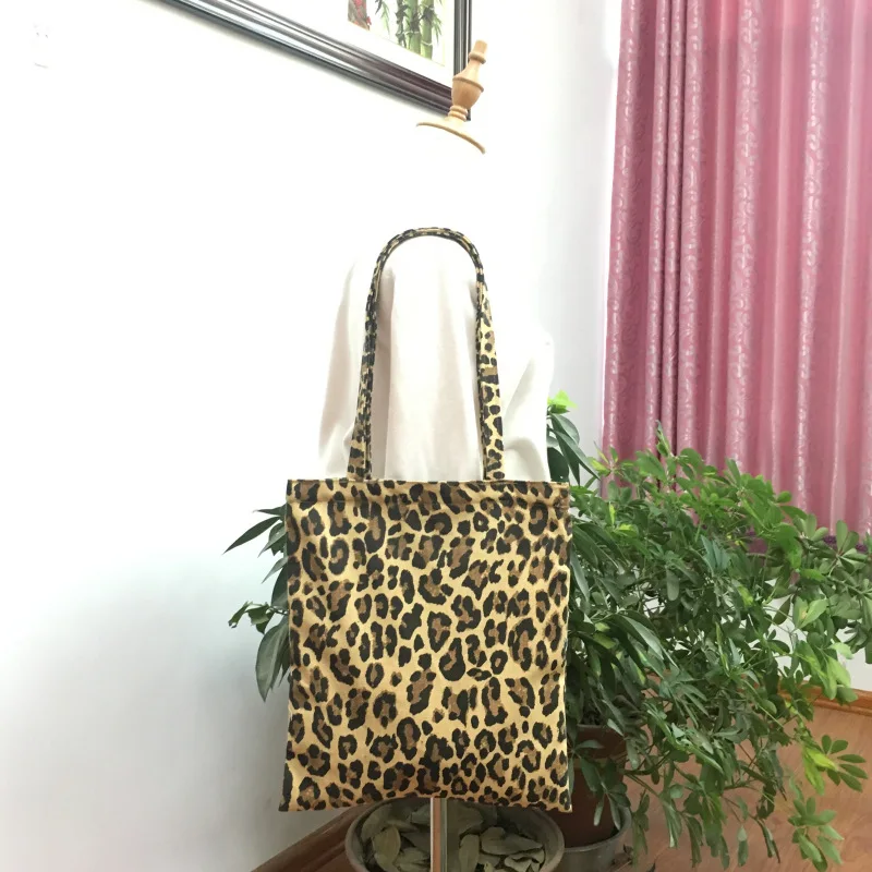

Chic Autumn Ins Leopard Corduroy Cloth Crossbody Bag Bag Children Schoolbag
