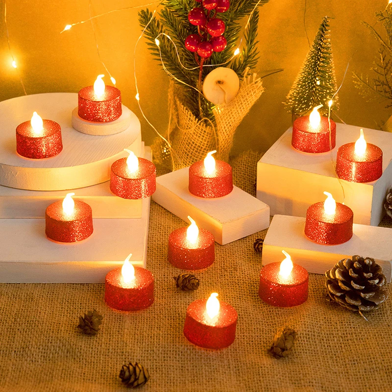 

Flameless Candles Light Creatives Realistic Candle Lantern Party Wedding Decorations For Home HB88