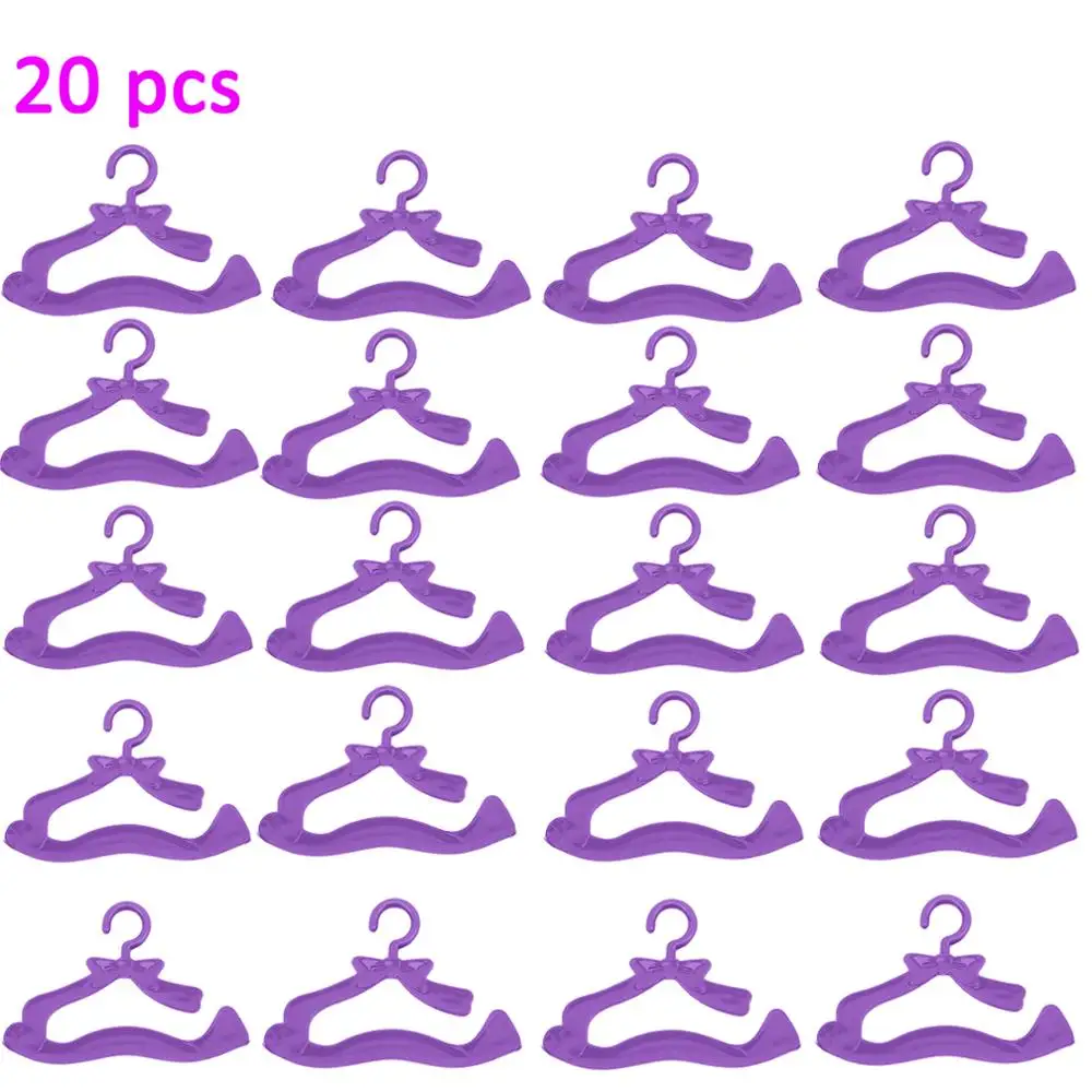 Милые вешалки 20 шт./лот смешанного дизайна держатели розовый фиолетовый серый