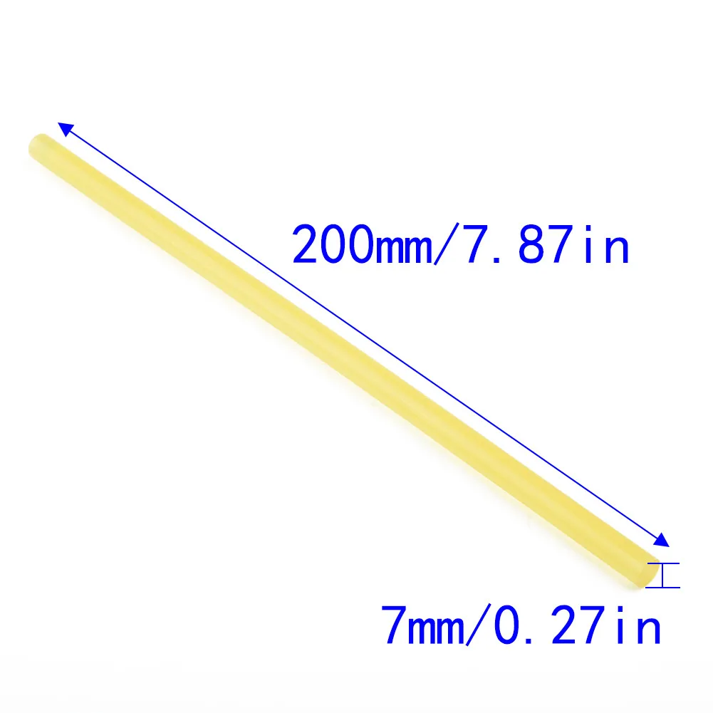

Auto Glue Sticks 20pcs Paintless Dent Car EVA 7*200mm Melt Adhesive Yellow