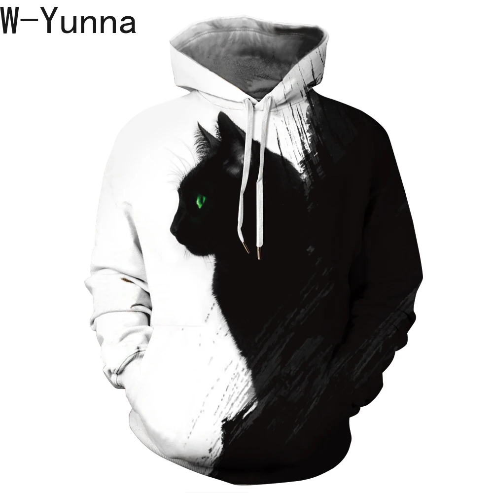 W-Yunna/Новинка 2019 года свободная зимняя уличная одежда с капюшоном Sudadera Mujer свитера