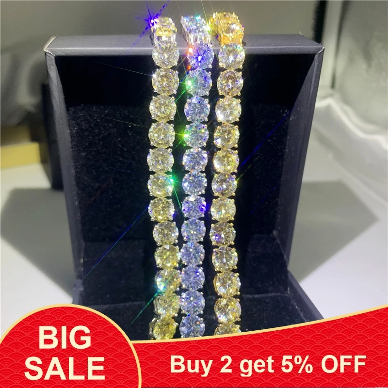 

3 style Luxury Handmade Tennis bracelet 8mm AAAAA Zircon cz Wedding bracelets for women Fashion Jewerly