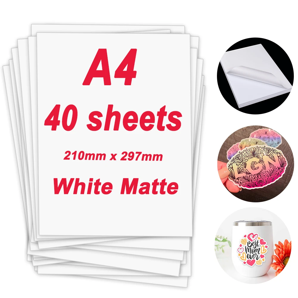 Самоклеящаяся бумага Unismar матовая самоклеящаяся формата A4 для