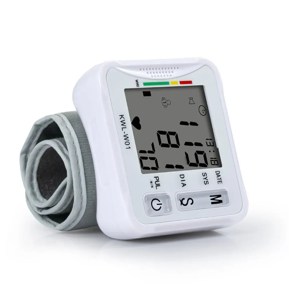

Portable Automatic Digital LCD Display Wrist Blood Pressure Monitor Device Heart Beat Rate Pulse Meter Measure Tonometer Health