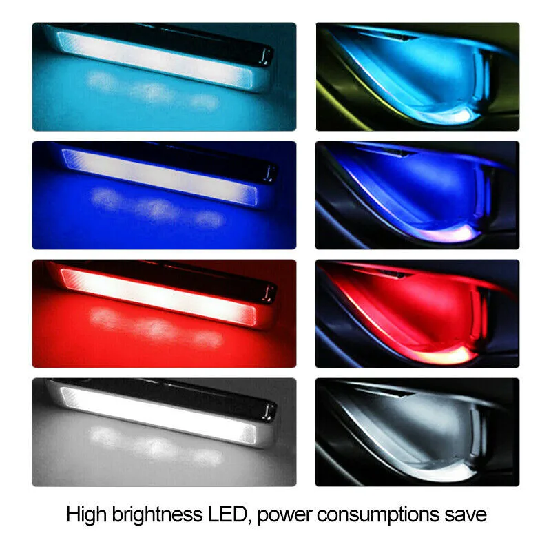 

4pcs Set Ambient Light Accessories Door Bowl Handle Atmosphere Good Looking