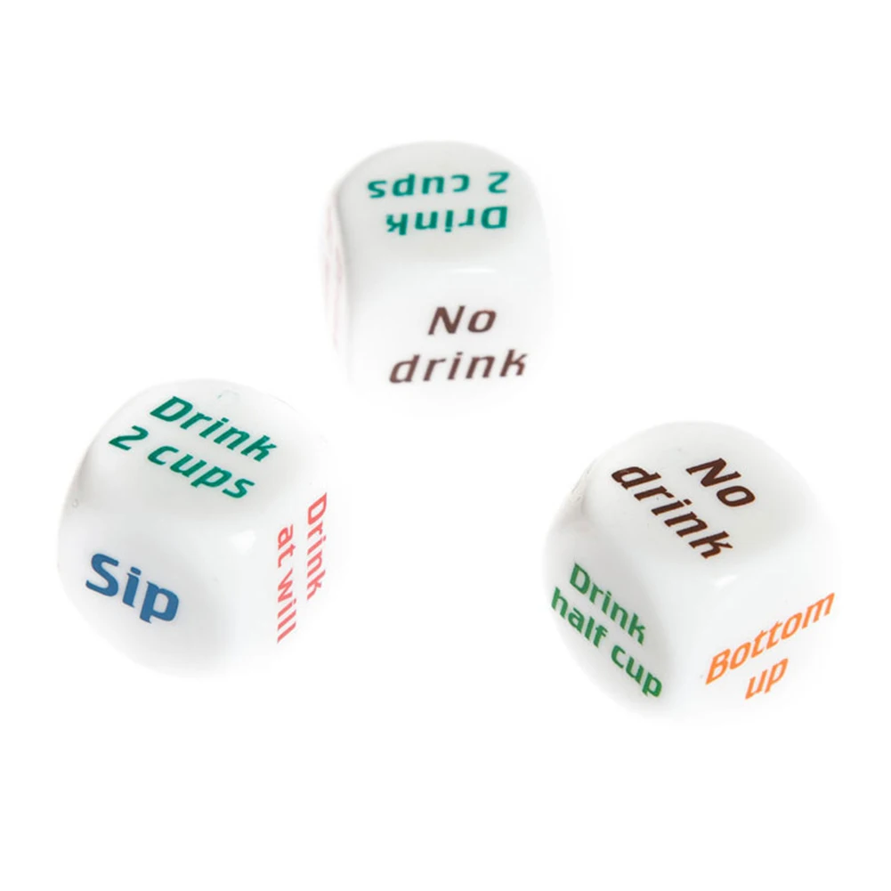 

Drinking Wine Dice Playing Lightweight Game Playing Bar KTV Entertainment Party Game Elements Drink Decider Dices