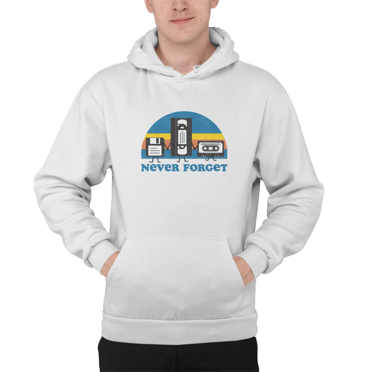 

Men's Hoodie Never ForgetFunny long Sleeve Hip-Hop Pullover Hoody Mens Clothes 42535
