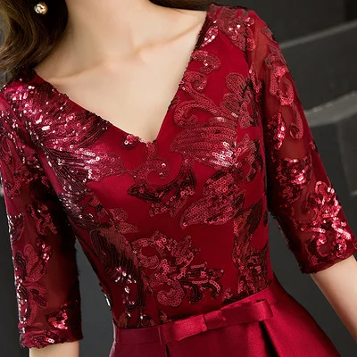 Женское длинное вечернее платье JIN IS золотистое ТРАПЕЦИЕВИДНОЕ ПЛАТЬЕ с