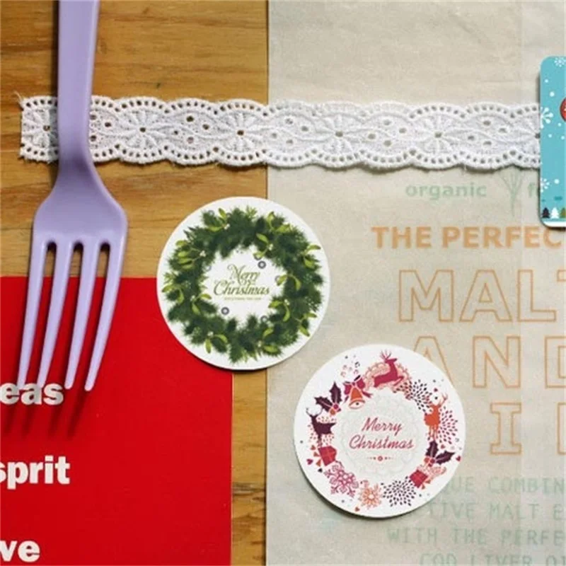 

38pcs/box, retro Christmas stickers, thank you stickers, bullet diary stickers, craft supplies, scrapbook supplies