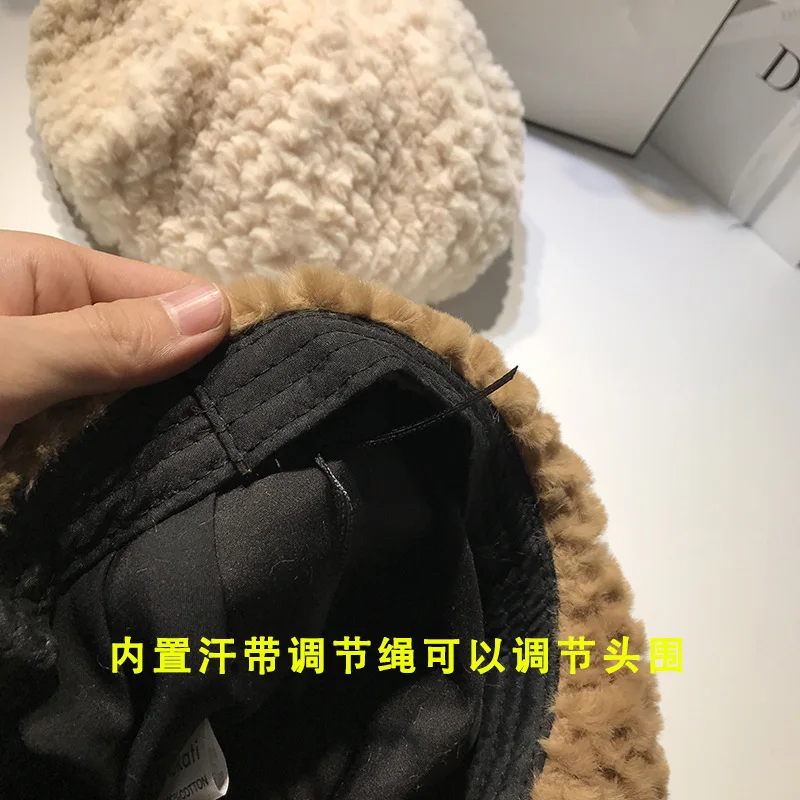 Берет женский осенне-зимний плюшевый в стиле ретро | Аксессуары для одежды