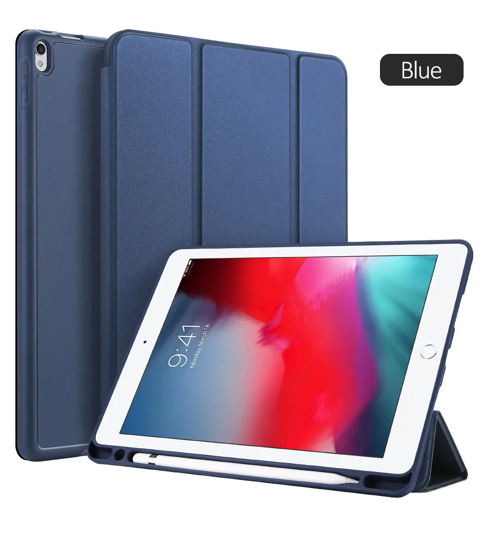DUX DUCIS умный чехол для iPad Air PU кожаный флип Мягкий Чехол для iPad 9,7 Pro 10,5 11 12,9 Mini 5+ карандаш держатель
