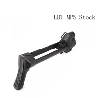 ldt mp5 stock telescopic rear support 5k water egg bomb toy metal sliding rod nylon modification gel blaster upgrade accessories