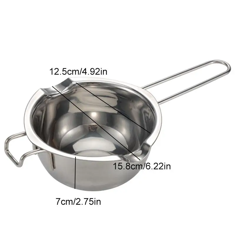 Горшок из нержавеющей стали для плавления воска с длинной ручкой инструмент