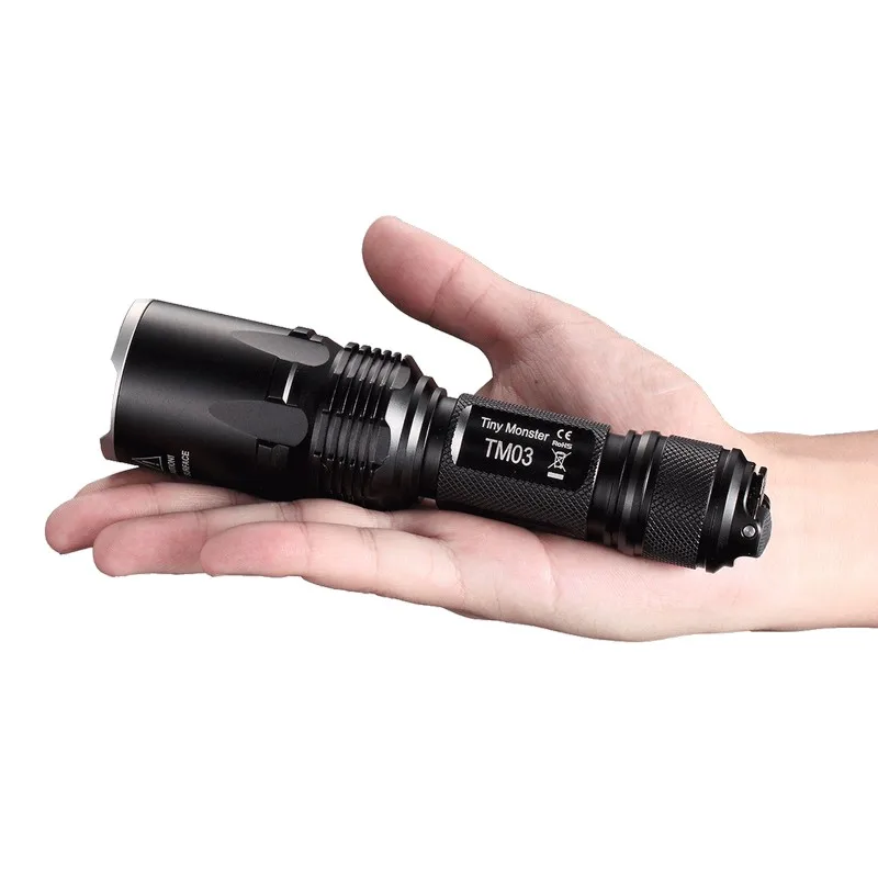 Уличный тактический фонарик NITECORE TM03 CREE XHP70 светодиодный фонарь с дальностью луча