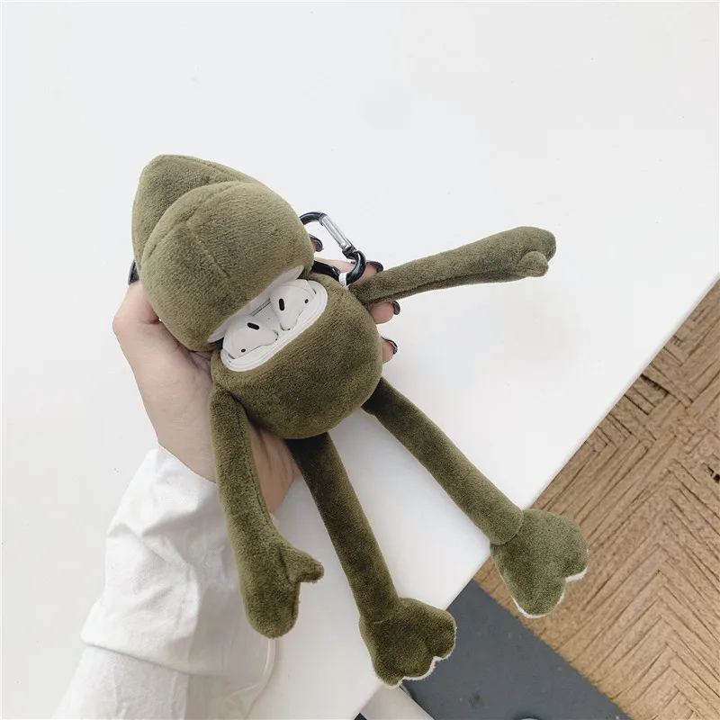 Теплый пушистый милый медведь кукла для Apple Airpods 2 1 чехол мультфильм силиконовые