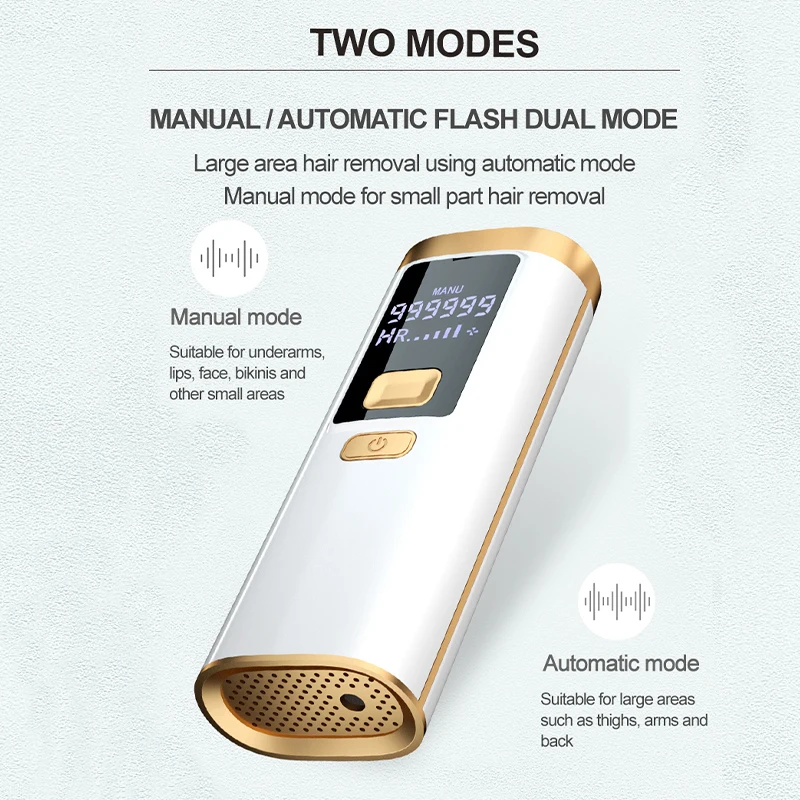 

Professional Permanent IPL Laser Depilator 999999 Flashes LCD Hair Photoepilator Facial Bikini Painless Hair Remover Machine
