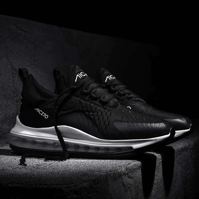 Новые мужские кроссовки размера плюс с воздушной подушкой летние дышащей сеткой