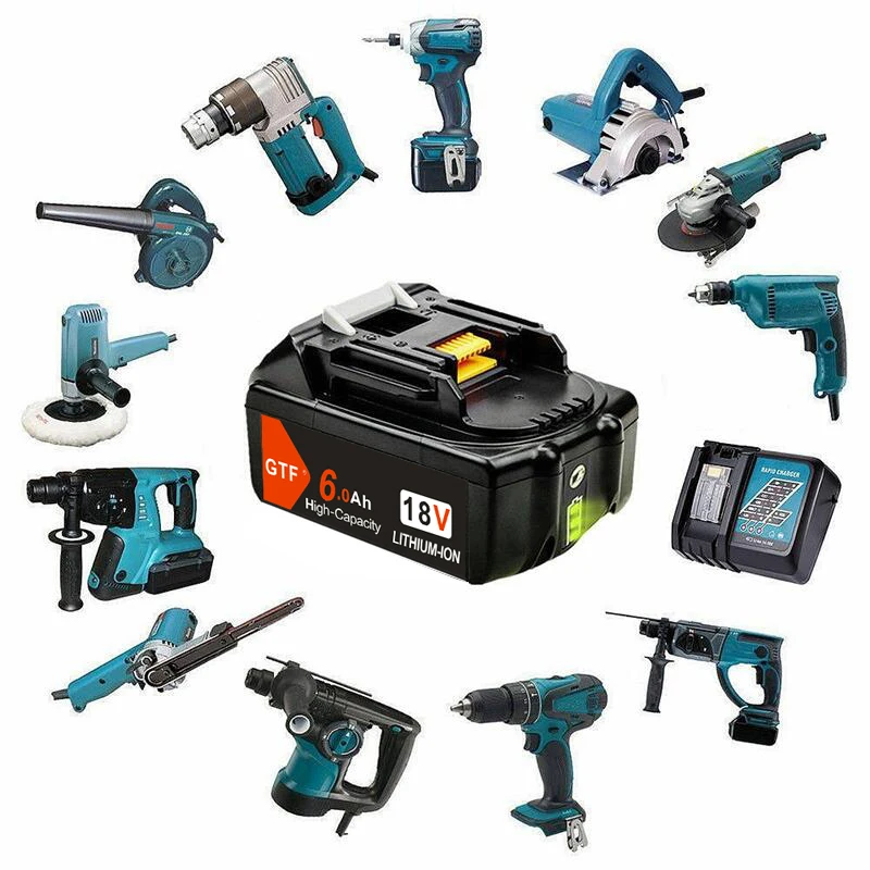 1 шт. аккумуляторная батарея BL1860 18 в 6000 мАч для Makita 6 Ач BL1850 LXT400 BL1840 BL1830 литий-ионная