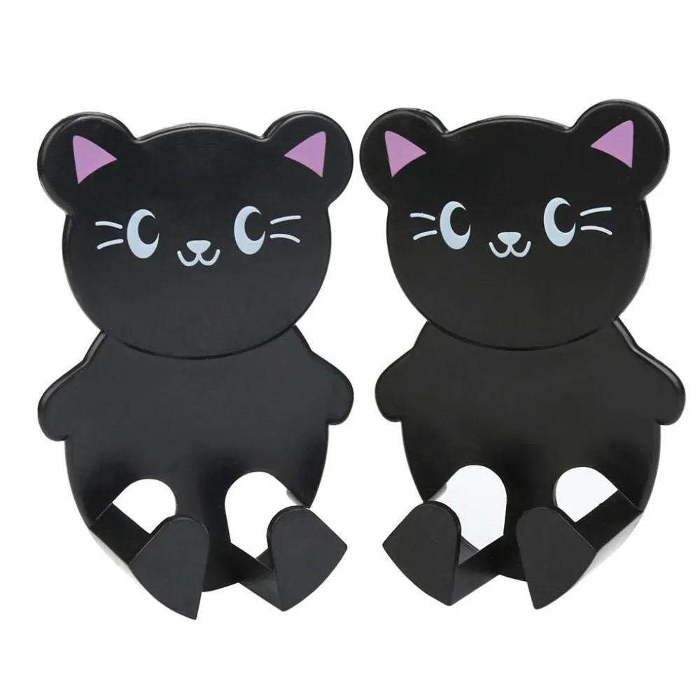 

2Pcs Paste type electrical socket storage bracket Cartoon Animal Plug Holder Storage tool Rack Hook Kitchen Decoration