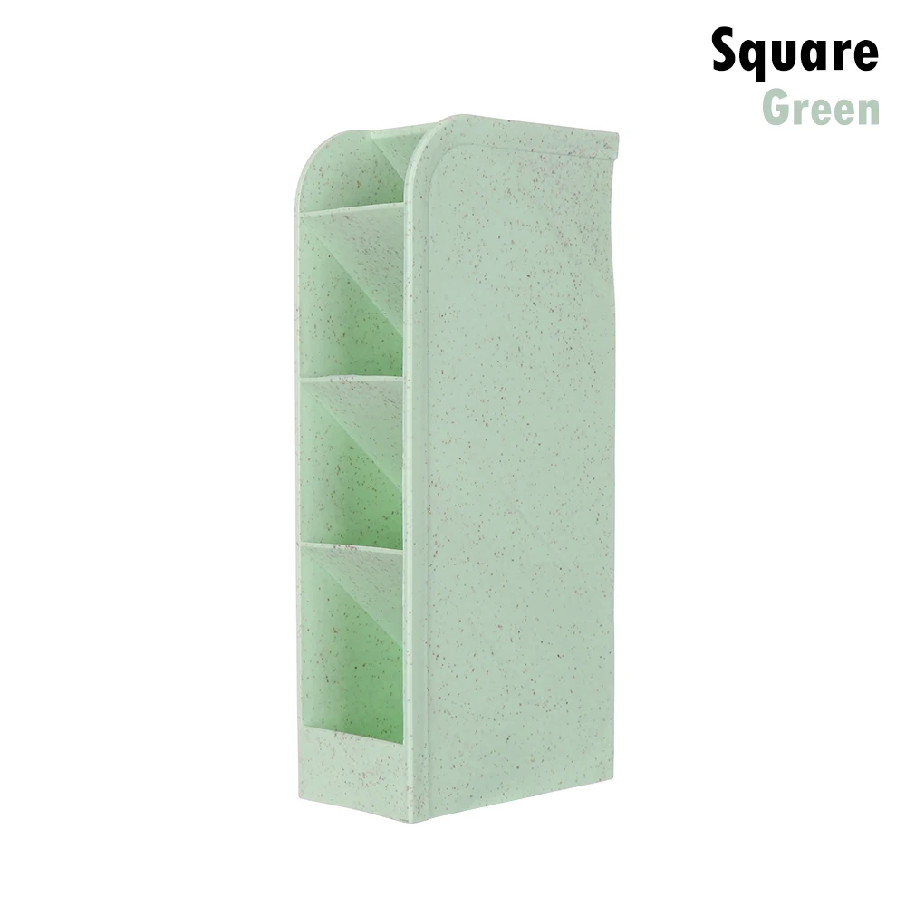 Green Square 4 вида красочных шестигранных ручек для дома и офиса, держатель для карандашей и ручек для хранения косметики, коробка для хранения косметики, ящик для стола, Органайзер - Цвет: Green Square