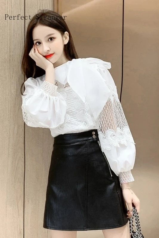 

2020 AutumnNew Arrival Hot Sale Bow Collar Long Sleeve Women Chiffon Blouse High Quality