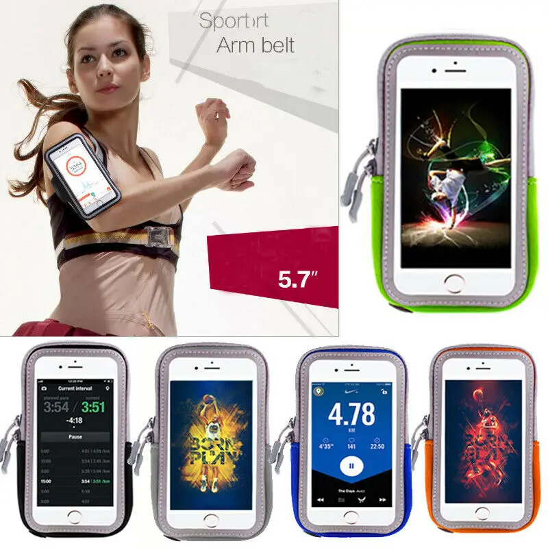 Спортивная сумка на руку рюкзак для телефона бега пробежек тренажерного зала