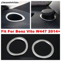 dashboard water cup holder frame ring decoration cover trims 2 pcs fit for mercedes benz vito w447 2014 2021