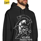 Мужская толстовка с капюшоном, металлическая шестерня, Kojima producations, хлопковая Повседневная Толстовка с капюшоном, топы с капюшоном
