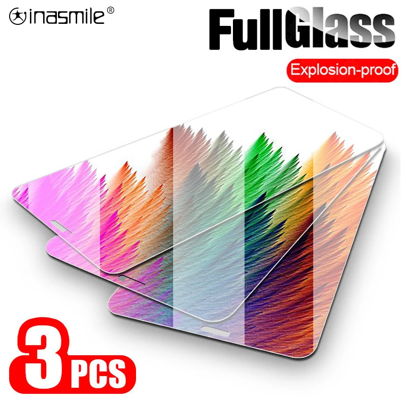 Довольно Полное покрытие экрана протектор для iphone 11 pro max X Xs XR закаленное стекло 8 7