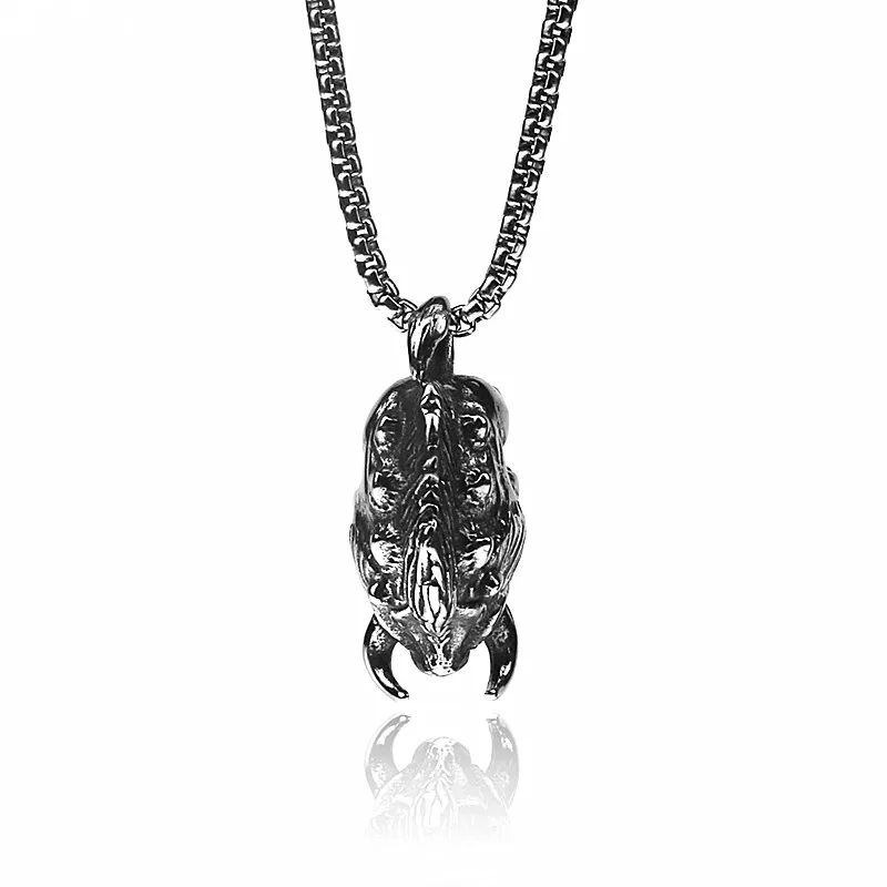Кулон в стиле панк ожерелье 316L из нержавеющей стали 3D дикая подвеска Кабан для