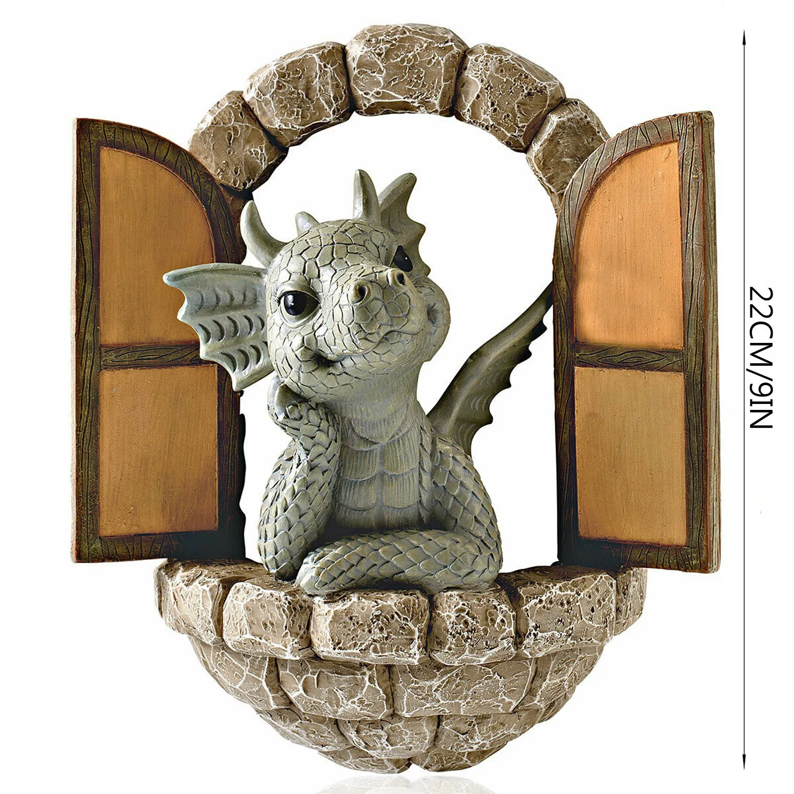 

2021 NEW Funny Dinosaur Resin Statue Dinosaur Outdoor Decor Novelty For Home Yard Out The Door Tree Hugger Garden Ornament