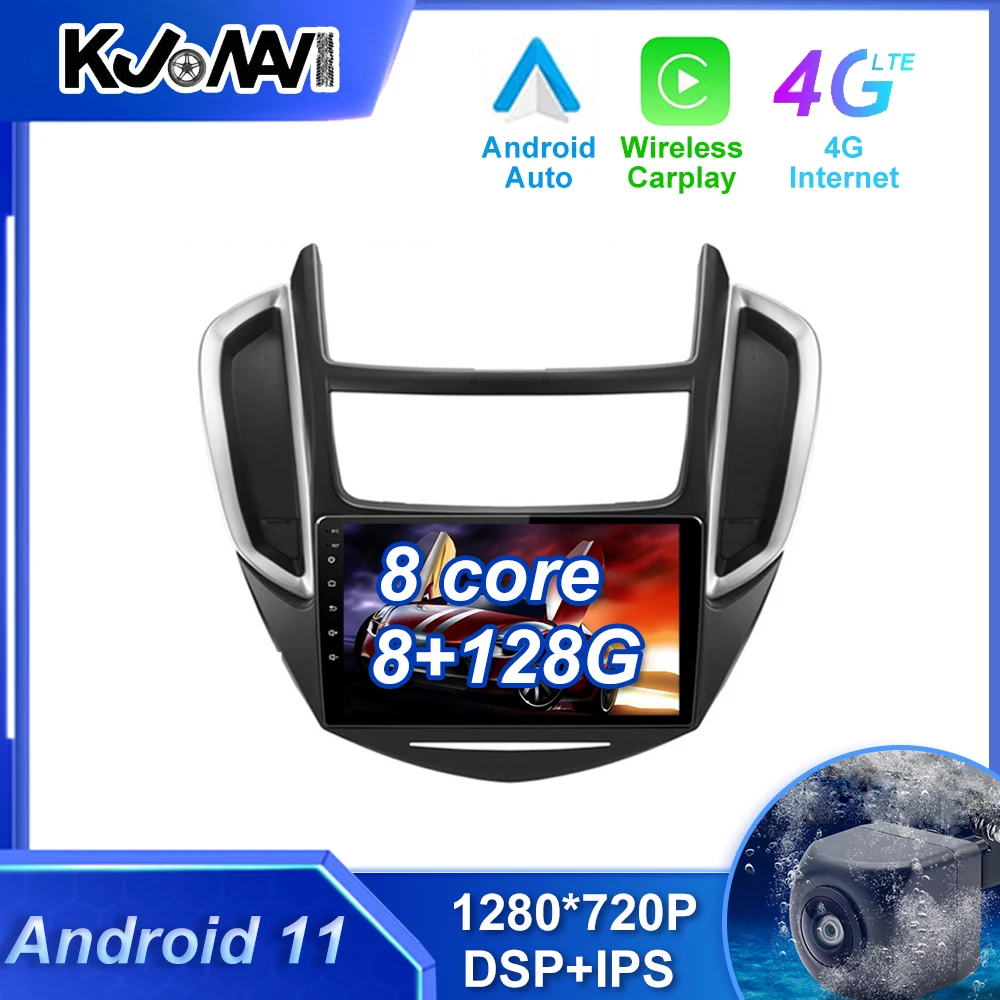 Android 11.0 8+128G Car Radio Multimedia Stereo Player WiFi GPS Navigation For Chevrolet TRAX 2014 -2016