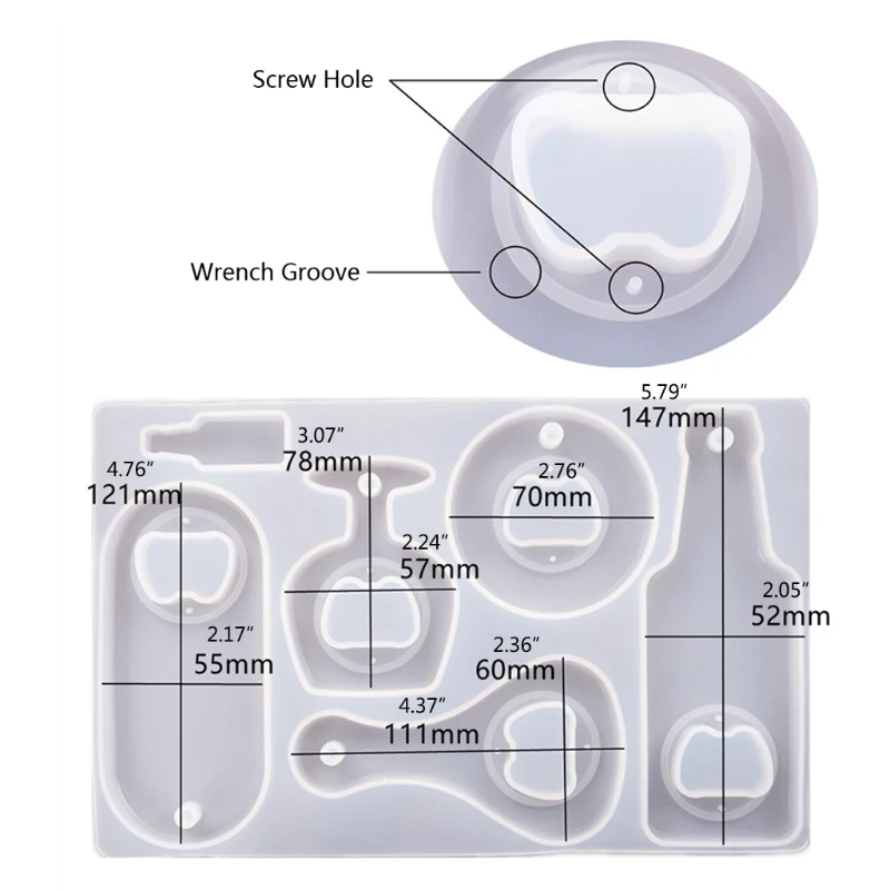 Форма для открывалки бутылок подставка из смолы форма лоток силиконовая