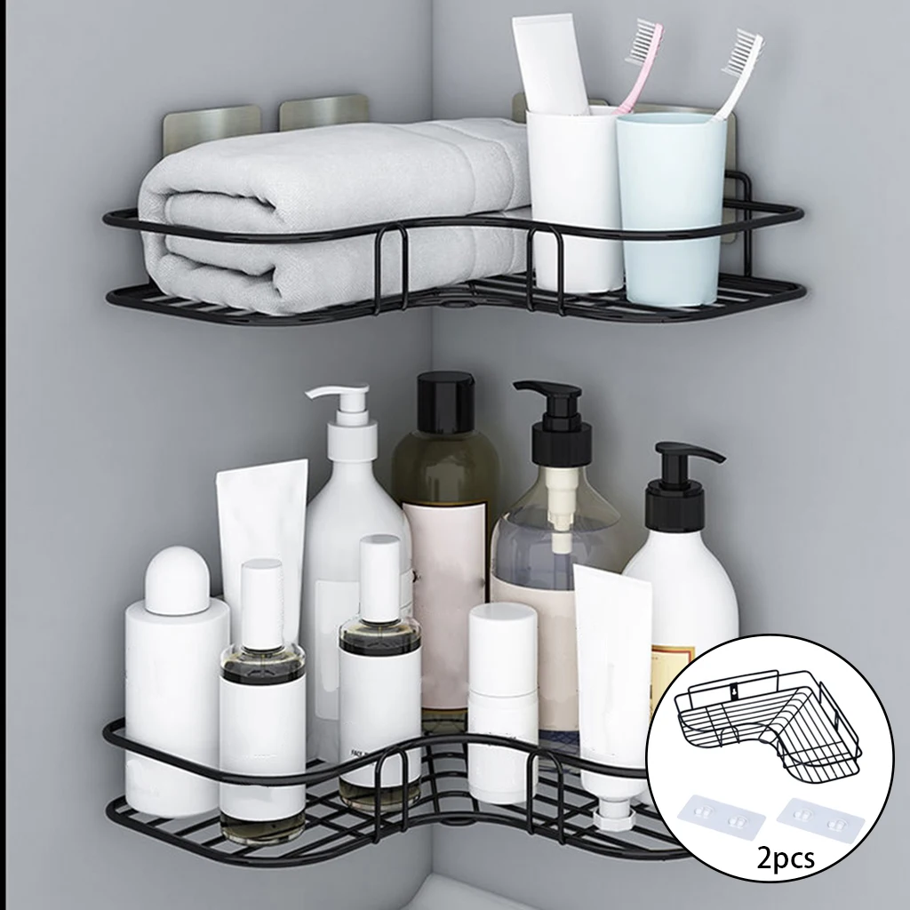 

2 шт., настенные приклеивающиеся полки для кухни