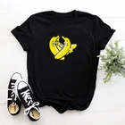 Женская футболка с забавным банановым узором, Модная хлопковая футболка, женские топы с Персонализацией, футболки, женские свободные футболки с круглым вырезом для женщин