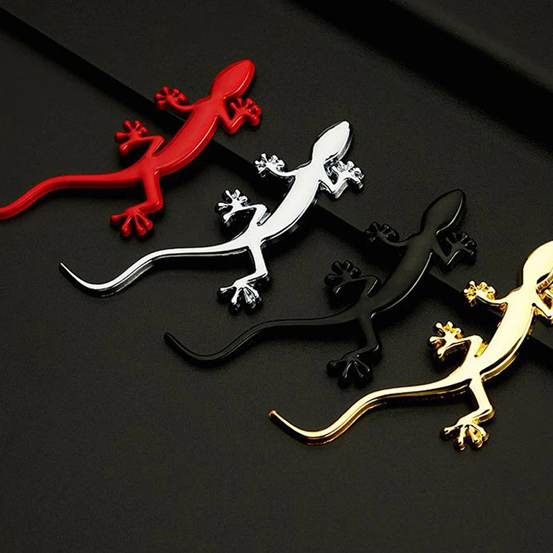 1 шт. автомобильные 3D металлические хромированные наклейки с логотипом Gecko значок