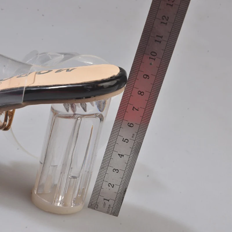

Women Sandals Sexy PVC Clear Jelly Transparent Ankle Strap High Heels Party Sandals Open Toed 2021 Summer Women Shoes