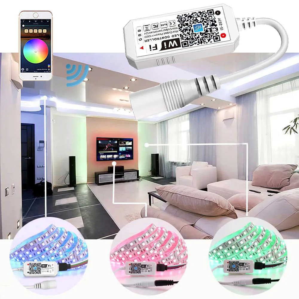 Пульт дистанционного управления с Wi Fi для Alexa Google Home Assistant беспроводной пульт Rgb