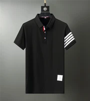 2021 brand men summer solid polo shirt short sleeve slim fit polos fashion streetwear tops men shirts office casual shirts 3xl