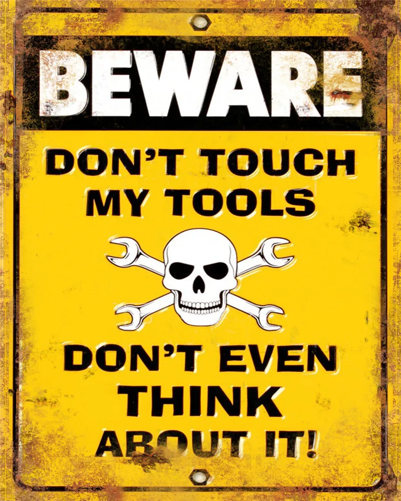 

Caution Sign Decor for Kitchen Metal Plates Gardening Decoration Decoration for Home Bar Wall Posters Gamer Room Movie Poster
