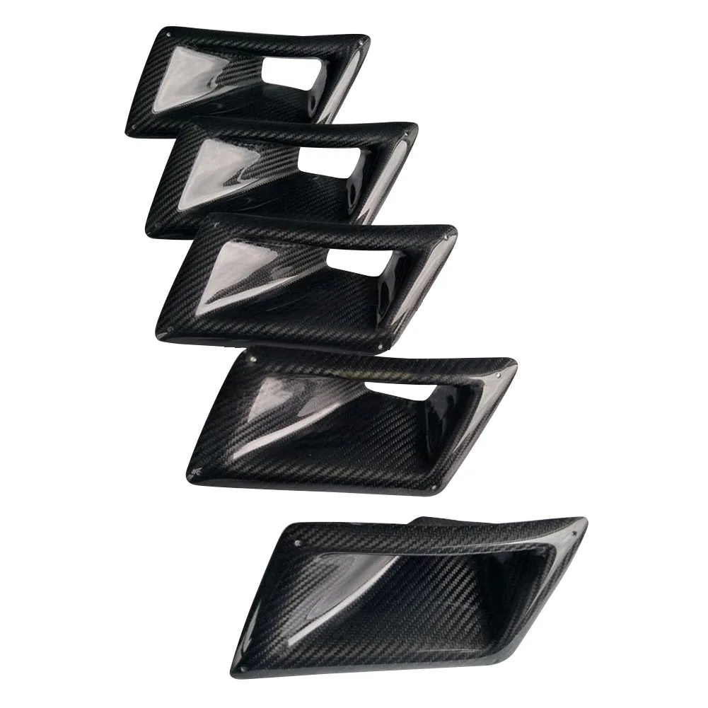 

Cover Easy Install Decoration Air Vent Exterior Car Auto Use Accessories Sticker Left Side Carbon Fiber For Nissan 350Z