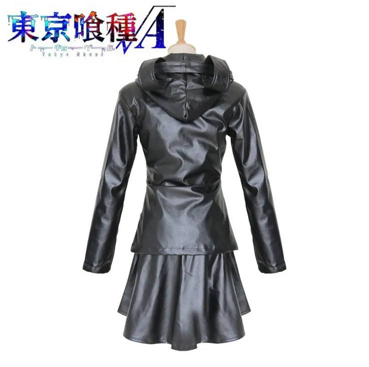 Костюм для косплея аниме Токио Гуль тоука Кирисима женские кожаные черные юбки
