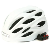 ultralight mountain bike road helmet with warning led front light riding cycling ventilated safety helmet bicycle helmet