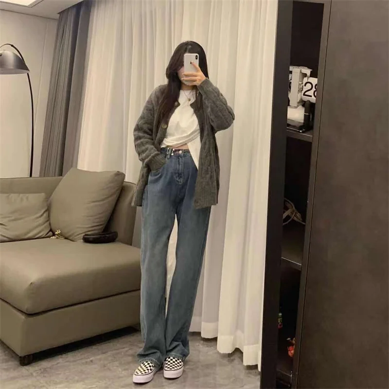 

O Neck Women Button Cardigan 2020 Long Sleeve Sweater Autumn Winter Knitted Loose Oversized Jumper Casual Women Coats Clothing